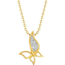 Joyalukkas 22k (916) Fluttering Fantasy Gold Necklace For Women-image-33