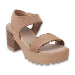 Metro Women's Nude Ankle Strap Sandals-image-18