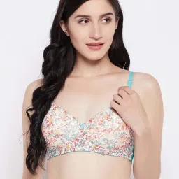 Clovia Blue Printed T-Shirt Bra-picture-47