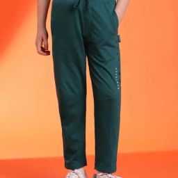Lil Tomatoes Kids Teal Blue Regular Fit Trackpants-picture-21