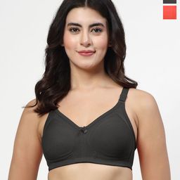 LILY Bra Pack of 2 Full Coverage Non Padded Seamless Minimizer Bra-7