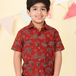 Fabindia Boys Printed Casual Shirt-picture-44