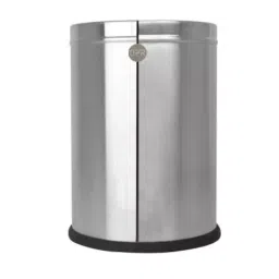 OPR 7 L Silver Stainless Steel Open Top Dustbin 1 Pc-30