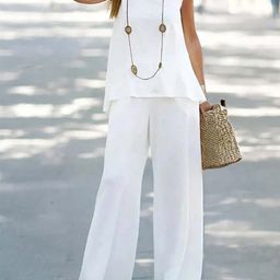 Outzidr Sleeveless Top & Trousers Co-Ord Set-image-90