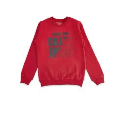 Pantaloons Junior Coral Red Cotton Printed Full Sleeves Sweatshirt-picture-49