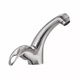 PLUMBER Wall Mounted Chrome Finish Right/Left Hand Operated Swan Neck Tap, SLR-0103-48
