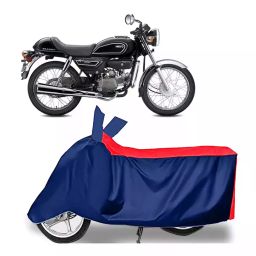 Auto Pearl Polyester Two Wheeler Cover for Hero Splendor Pro Classic (Red Blue)-image-75