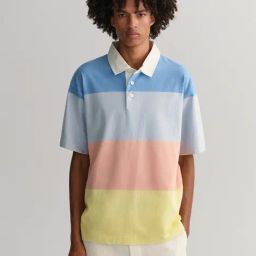 GANT Multicolor Cotton Regular Fit Colour-Block Polo T-Shirt-image-25
