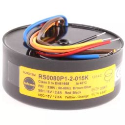 Nuvotem Talema Toroidal Transformer 230V AC 2 x 15V AC 80VA 2 Output, 0080P1-2-015K-image-65