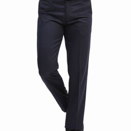 THE TURQUOISE TURTLE Men Comfort Slim Fit Easy Wash Trousers-image-6