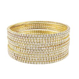 NMII Set Of 12 Crystals-Studded Bangles-38