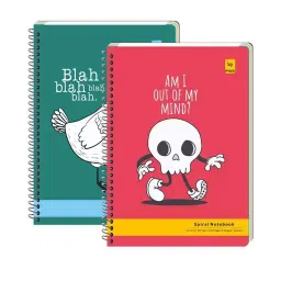 Pragya Spiral A4 Unruled Subject Notebook 58/60 GSM 400 Pages with 21x29.7 cm (Pack of 4)-54