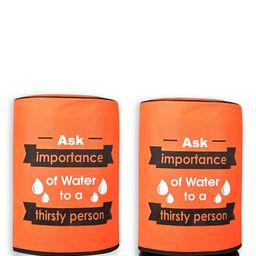 Kuber Industries 2Pcs Orange-Colored & Black Printed Water Camper Covers-picture-47