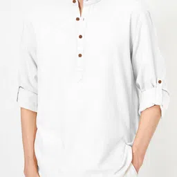 SHOPYCLICK Men Solid Straight Kurta-picture-48