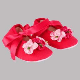 Daizy Floral Detailing Booties - Pink-image-54