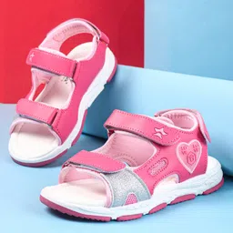 Cute Walk by Babyhug Velcro Closure Sandals - Fuschia-picture-20