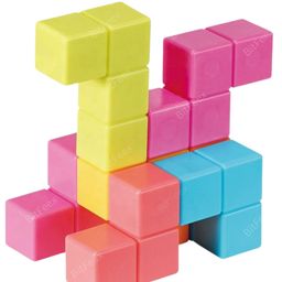 BitFeex Premium Magnetic Building Block 20 Pieces Toy for Kids Activity & Education Blocks Toy Montessori Learning & Construction Set Birthday Gift Boys Girls Magnetic Cubes- Multicolor-67