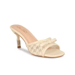 STARTOES Embellished Party Block Sandals with Bows-9