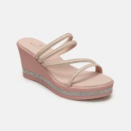 Marc Loire Women Embellished Party Wedge Heel Sandals-image-89