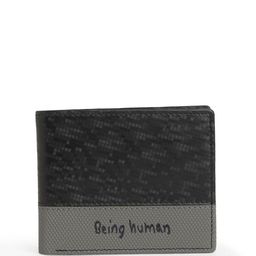 Being Human Men Geometric Printed Leather Two Fold Wallet-52