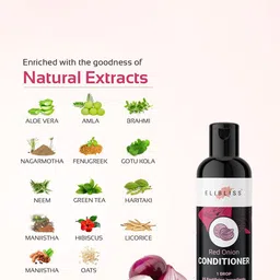 ELIBLISS Set Of 3 Red Onion Conditioner With Aloevera-100ml Each image 4