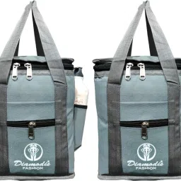 NEW Trendy LB07 No1 lunch bag, tiffin bag Branded Premiu Hiquality Upto 3 boxes Waterproof Lunch Bag-image-44