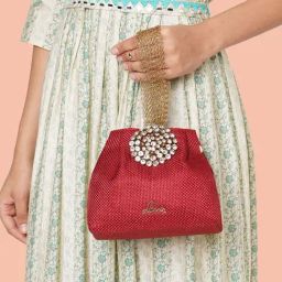 Lavie Red Jute Potli-23