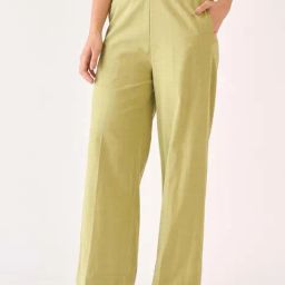 SALT Attire Green Striped Trousers-image-68