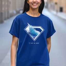 Bewakoof Blue Boyfriend Fit Graphic T-Shirt-image-60
