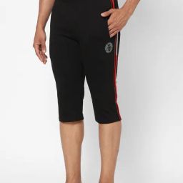 Sweet Dreams Black Regular Fit Solid Capri Shorts-image-52