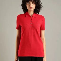 Tommy Hilfiger Primary Red Regular Fit Cotton Polo T-Shirt-picture-22