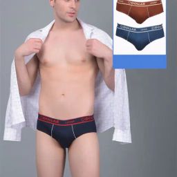 Dollar Lehar Assorted Cotton Regular Fit Briefs - Pack Of 3-image-80