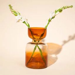 Muun Home Brown Glass Modern Tall Vase-picture-23