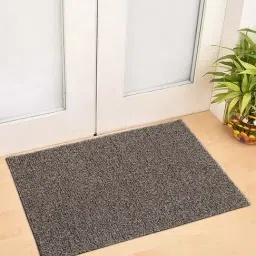 HOSTA HOMES Beige Coir Anti-Skid Door Mat - Set of 1-27