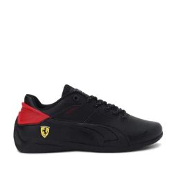Puma Kids Ferrari Drift Cat Delta Jr Black & Rosso Corsa Sneakers-image-59