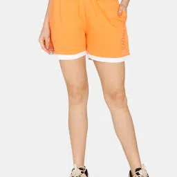 Rosaline by Zivame Orange Printed Sports Shorts-image-29