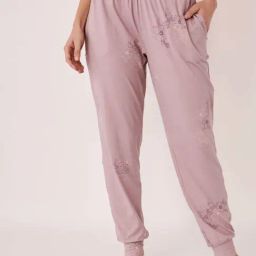 La Vie En Rose Pink Printed Jogger Pjyamas-picture-38
