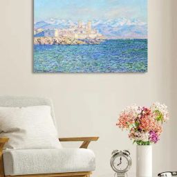 Art Street Antibes Afternoon Effect Printed Blue Engineered Wood Wall Art-picture-27