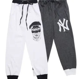 Vimal Jonney Kids Multicolor Printed Trackpants - Pack of 2-image-79
