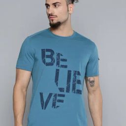 Alcis Blue Slim Fit Printed T-Shirts-image-36