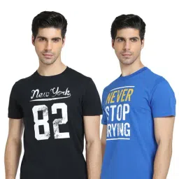 Dyca Black & Blue Crew T-Shirt - Pack of 2-image-14