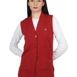 Monte Carlo Red Wool Open Front Cardigan-image-54