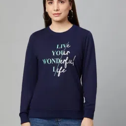 Club York Navy Graphic Print Sweatshirt-23
