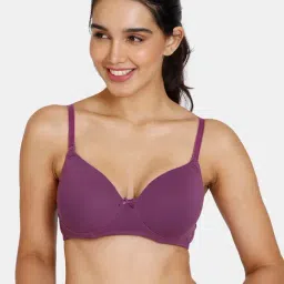Zivame Purple Half Coverage T-Shirt Bra-image-42