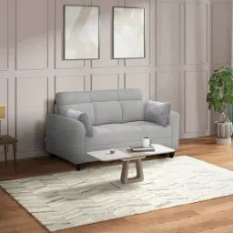 Duroflex Zivo Plus Grey Solid Wood 3 Seater Sofa Set-15