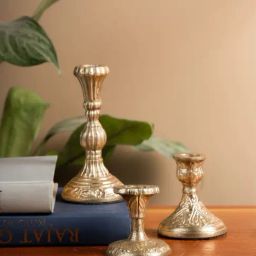S. G. HomeColonial Candle Holders (Set of 03)-48