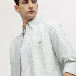 GANT Striped Button Down Regular Fit Shirt image 5