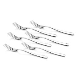FnS Verona Silver Stainless Steel Dinner Fork - Set of 6-44