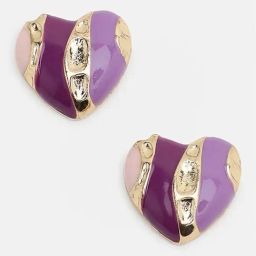 Sohi Gold Plated Party Designer Stone Stud Earrings-13