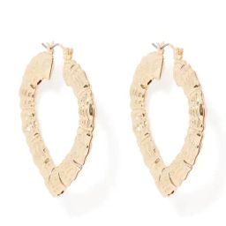 Forever New Gold Heart-Shaped Jewellery Haylee Heart Hoop Earrings-19